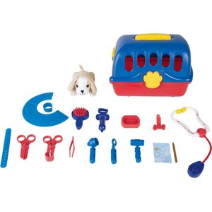 Playtive Dierenarts Speelset - 19-delig - Met pluche hond - Accessoires - speelgoed - sinterklaas cadeau