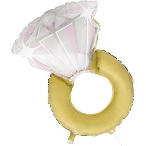 UNIQUE - Aluminium verloving ring ballon - Decoratie > Ballonnen