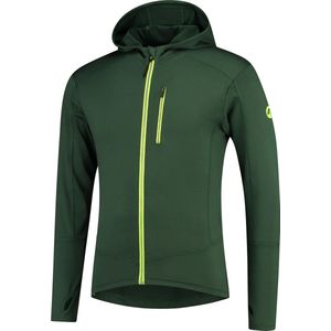Rogelli Hooded Vest Matrix Groen/Zwart/Fluor  XL