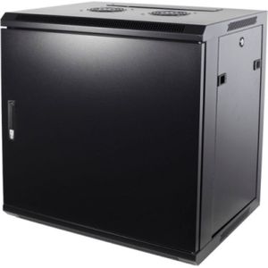 DSIT 9U wandkast met metalen deur 600x450x500mm (BxDxH) - serverbehuizing - serverrack - serverkast - 19 inch