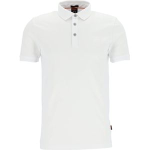 HUGO BOSS Passenger slim fit polo - stretch heren polo korte mouw - wit - Maat: XL