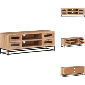 vidaXL Tv-meubel - Acaciahout - 110 x 30 x 40 cm - Kast