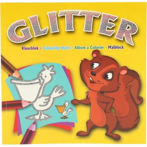 Toi-toys Kleurboek Glitter Meisjes 40 Pagina's Geel