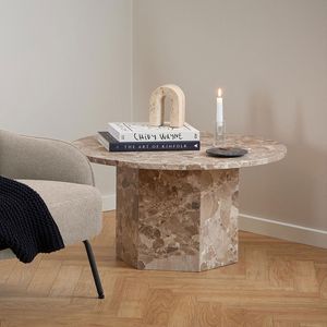 Sohome Ronde Salontafel Kesa - Marmer - 80cm