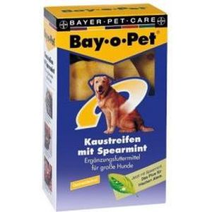 Bay-o-Pet Kauwstrips Spearmint - grote hond (140 gr.)