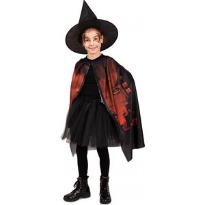 Happy Halloween cape met hoed kinderen