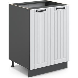 Vicco Fame-Line Keuken Keukenonderkast – 60 cm zonder werkblad Wit Landhuis zonder werkblad