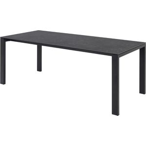 Sohome Eettafel Daniesha - Keramiek - 200 x 90cm - Zwart