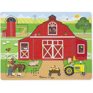 Melissa & Doug Vormenpuzzel Boerderij Junior Hout 8 Stukjes