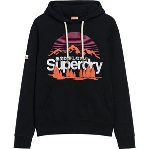 Superdry Great Outdoors Graphic Capuchon Zwart XL Man