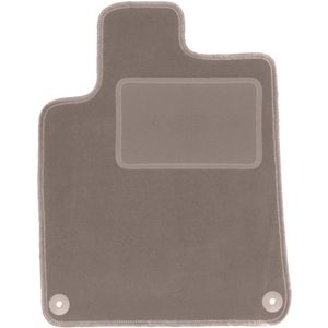 Beige bestuurdersmat voor: Peugeot 407 coupé, sedan, stationwagen, SW (2004-2011)