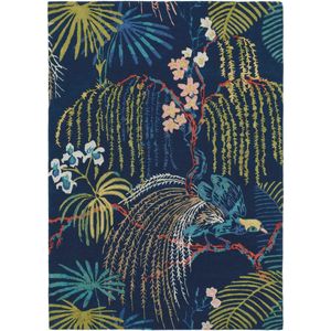 Sanderson - Rain Forest Tropical Night 50708 Vloerkleed - 140x200  - Rechthoek - Laagpolig Tapijt - Klassiek - Meerkleurig