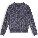 Meisjes blouse print - Tipi - Navy blauw