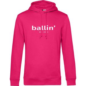 Heren Hoodies met Ballin Est. 2013 Basic Hoodie Print - Roze - Maat XXL