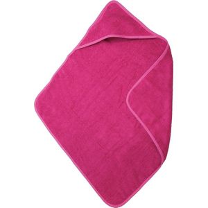 The One Towelling Baby Badcape - Badponcho - Hoge vochtopname - 100% Gekamd katoen - 450 gr/m² - 75 x 75 cm - Magenta