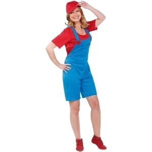 Loodgieter kostuum rood voor dames S/m (t-04)