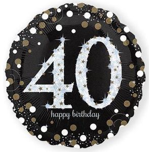 AMSCAN - Glanzende Happy Birthday 40 jaar ballon