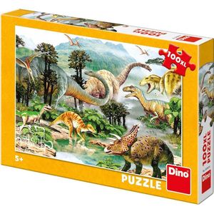 Dino puzzel leven van een dinosaurus XL
