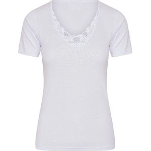 Dames thermoshirt onderblouse korte mouw 10% wol - maat XL -