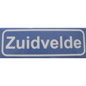 Koelkast magneet plaatsnaambord Zuidvelde.