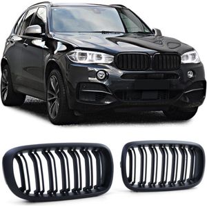 Bmw X5 F15 X6 F16 Grill Nieren Dubbele Spijl Sport MAT Zwart Hoogglans Performance M 3.0 3.5 4.0 5.0 Xdrive M50D 35i 30d 40d 50d Styling