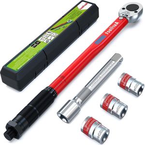 1/2"" Momentsleutel 28-210 Nm voor Auto Vrachtwagens Motorfietsen - Draaimomentsleutel Set Rood