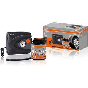 Reparatieset voor lekkage met Afdichtmiddel en Analoge Bandenpomp - TPMS Veiligheid, Inclusief Opbergkoffer