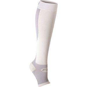 OS1st FS6+ Performance compressiekousen maat S (33-36) - wit - verlicht fasciitis plantaris/hielspoor - shin splints - been krampen - achilles tendinitis - vermindert pijn en zwelling - verbetert de bloedsomloop