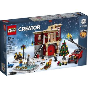 LEGO Creator Expert 10263 Brandweerkazerne in winterdorp