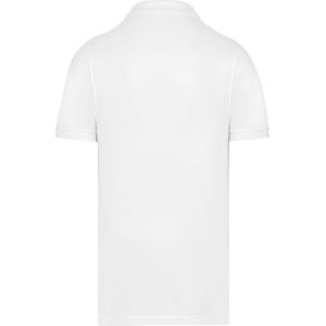 Polo Heren 3XL WK. Designed To Work Kraag met knopen Korte mouw White 65% Polyester, 35% Katoen