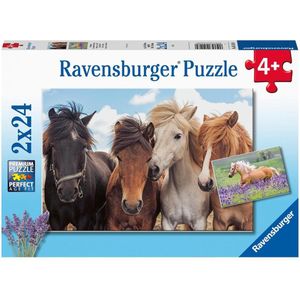Paardenliefde Puzzel (2 x 24 stukjes) - Thema: Paarden