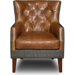 Chesterfield Harris Tweed Sedum fauteuil