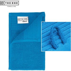 The One Towelling Classic Gastendoek - Kleine handdoek - Hoge vochtopname - 100% Gekamd katoen - 30 x 50 cm- Turquoise
