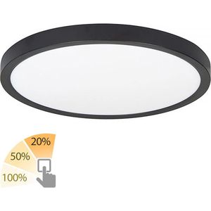 Highlight - Plafondlamp Piatto Ø 44,5 cm 3 step DIM zwart