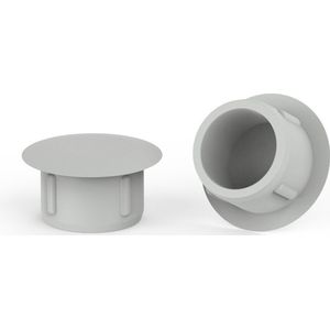 10 stuks - Premium Afdekdopjes voor Boorgaten - Rond - Lichtgrijs (RAL 7035) - 6mm