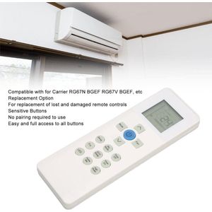 Afstandsbediening Vervanging met Gevoelige Knoppen voor Carrier Airconditioner RG67N BGEF RG67V BGEF ABS Materiaal voor Thuisgebruik