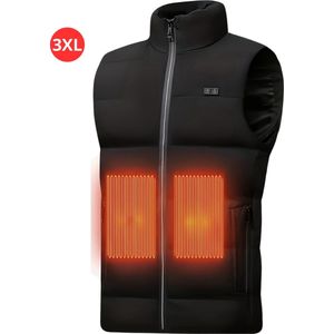 Livano Verwarmde Bodywarmer Oplaadbaar - Elektrische Bodywarmer - Heated Vest - Jas - Heren - Maat XXL - Zwart