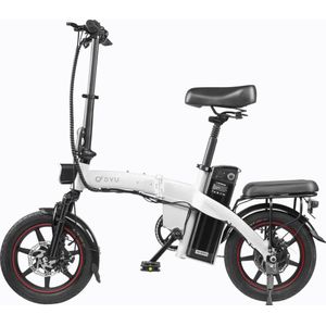 DYU A5 Opvouwbare e-bike 250 watt motorvermogen topsnelheid 25 km/u Fat tire 14’’ banden