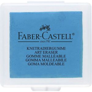 Faber-Castell - Kneedgum - Blauw - voor corrigeren van (pastel)potlood en houtskool tekeningen