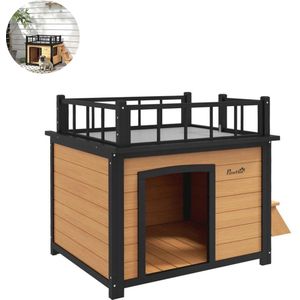 Hondenhok - Buiten - Bench - Ren - Weerbestendig - Kennel - Rek - Hout