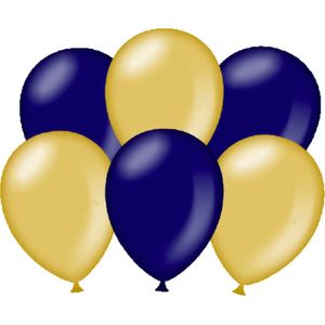 Party balloons - Metallic gold - blue