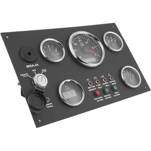 Indicator Set Group Instruments Stainless Steel 316 Front Panel for Car Boat Boat Custom Vehicles - Digital