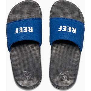 Reef Kids One Slide Jongens Slippers - Grijs/Blauw - Maat 31