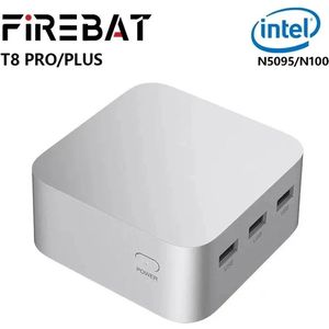 FIREBAT T8 Pro Plus - Mini PC - Intel Celeron N5095 - Windows 11 - Desktop Gaming Computer - 8GB RAM