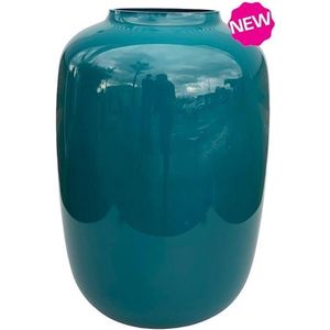 Vase The World Vaas Artic Petrol Blauw | Ø32,5 x H45 cm