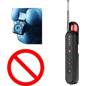 Narvie - 4-in-1 Verborgen Cameradetector - RF Signaal, Cameralenszoeker, Magnetische Velddetectie - Privacyveiligheid en Bugdetectie - 5 Gevoeligheidsniveaus en 30㎡ Bereik