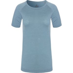 NOMAD® Pure Merino Thermoshirt Dames | Lichtblauw | S | Korte Mouw | Thermo Shirt 100% Merinowol