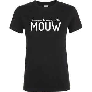 Klere-Zooi - Monkey Out The Mouw - Dames T-Shirt - 4XL