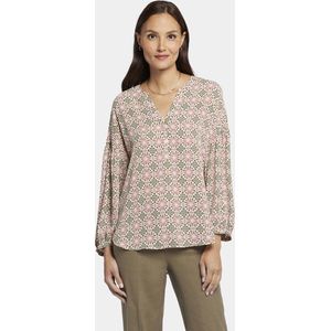 NYDJ Paulina Peasant Blouse Grafische Print | Georgios Geo