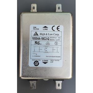 Netfilter 10SS4-1BC2-Q1, 250VAC / 10A, metal chassis, ook geschikt voor medische toepassingen